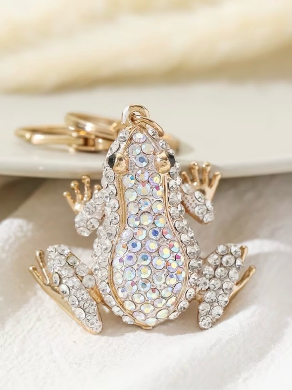 Choose One: $13 Rhinestone Frog Keychains - Picture 4 of 6